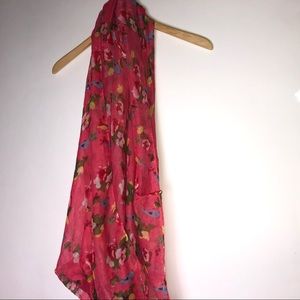 Charlotte Russe Pink Infinity Scarf‎ Floral